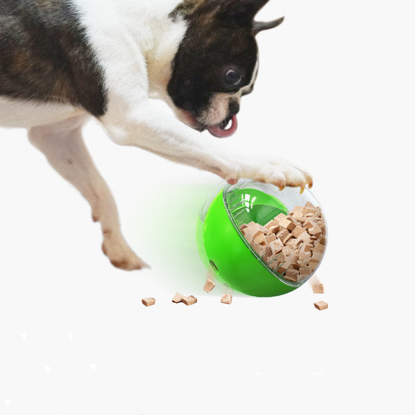 Jouet pour chien avec boule sonore et puzzle d'alimentation réglable au citron