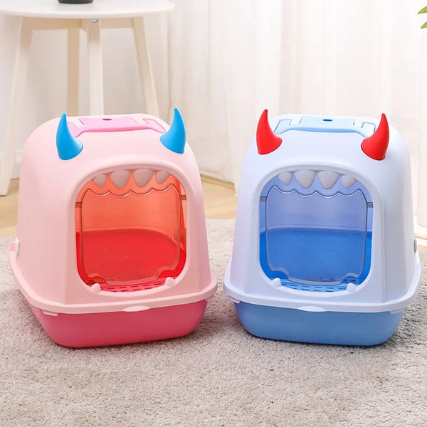 Small Monster Clamshell Cat Litter Box