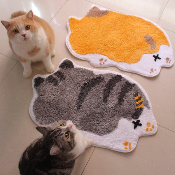 Tapis de sol antidérapants à motifs de dessins animés, tapis pour animaux de compagnie, tapis pour chats, tapis pour cages de couchage pour chats, fournitures chaudes pour chats