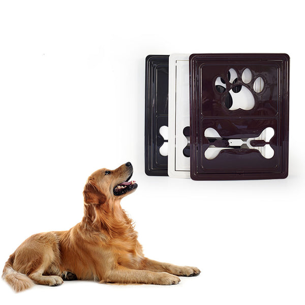 Puerta con suspensión magnética para suministros para mascotas con pantalla mejorada