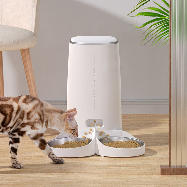 Comedero automático inteligente para mascotas con WiFi: dispensador de comida con control remoto para gatos y perros