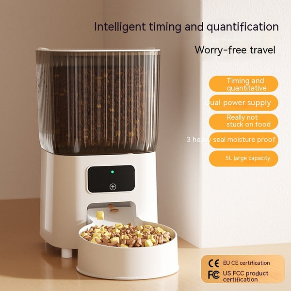 Automatic Pet Feeder Cat Intelligent Remote Control Cat Food Dog Food Timing Quantitative Video Monitoring Pet Feeding Machine