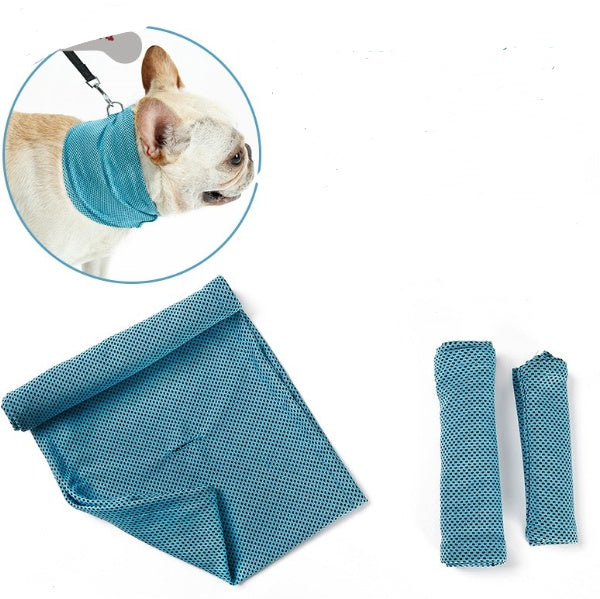 Law Fighting Collar Supplies Triangle Towel Cooling Summer Heatstroke Cat British Cattle Pet Cool Scarf