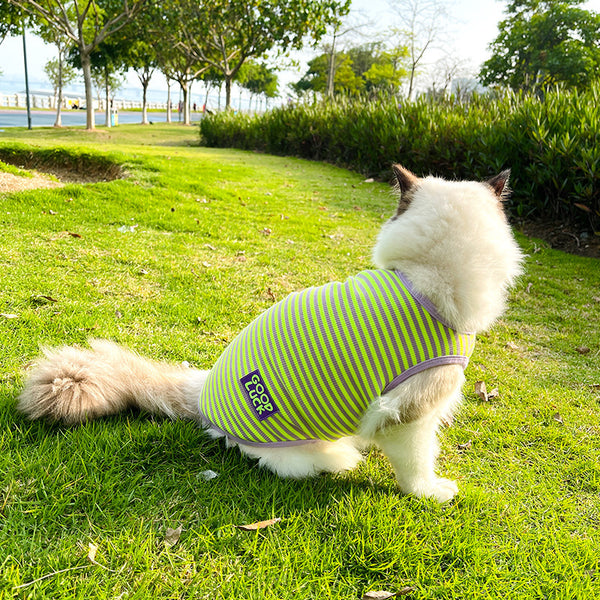 Cool Breathable Stripes Vest Pet Clothes Small Dog Cat Clothes