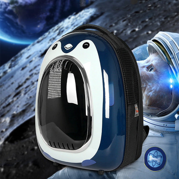 Sac à dos pour chat avec capsule spatiale transparente et double bandoulière avec contrôle intelligent de la température