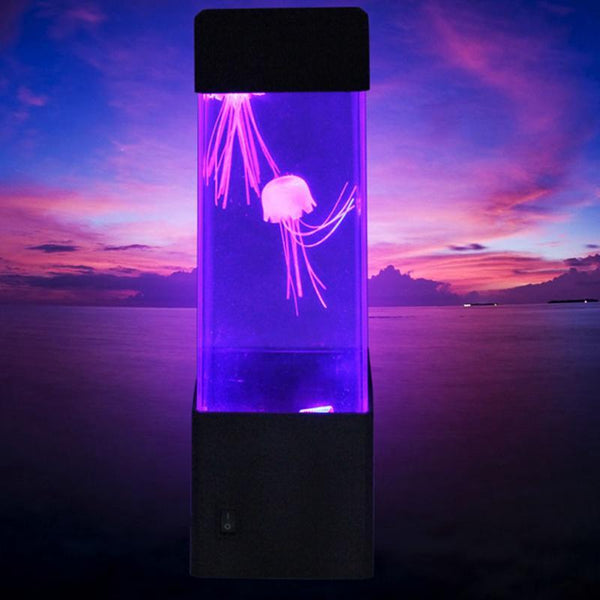 Luz nocturna LED de medusas de colores