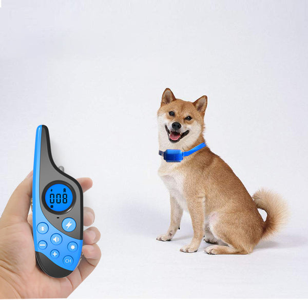 Appareil de dressage de chien à télécommande rechargeable Fournitures pour animaux de compagnie Arrêt d'aboiement rechargeable