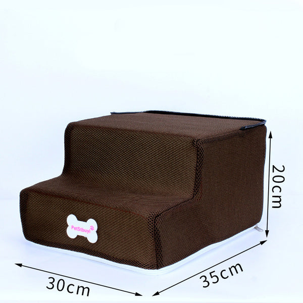 Venta directa de fábrica Escaleras para perros Escalera para trepar mascotas Escaleras de esponja Escalera para trepar perros pequeños en el sofá cama Escalera para trepar que se puede personalizar