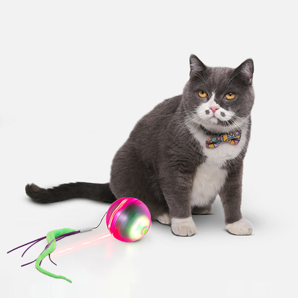 Pelota láser para gatos divertida con efecto esquive eléctrico