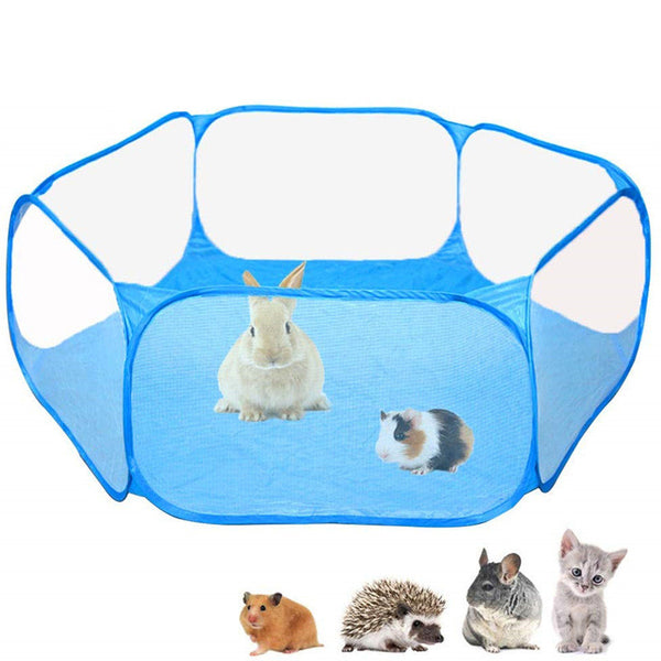 Parc portable pour petits animaux pliable pour l'exercice en extérieur et en intérieur