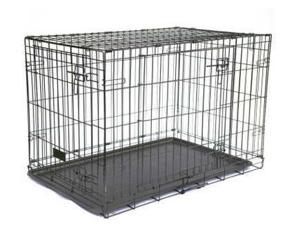 Cage pour chien pliable en métal 