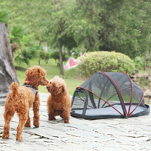 Tienda de campaña plegable para mascotas, portátil, para viajes y acampadas