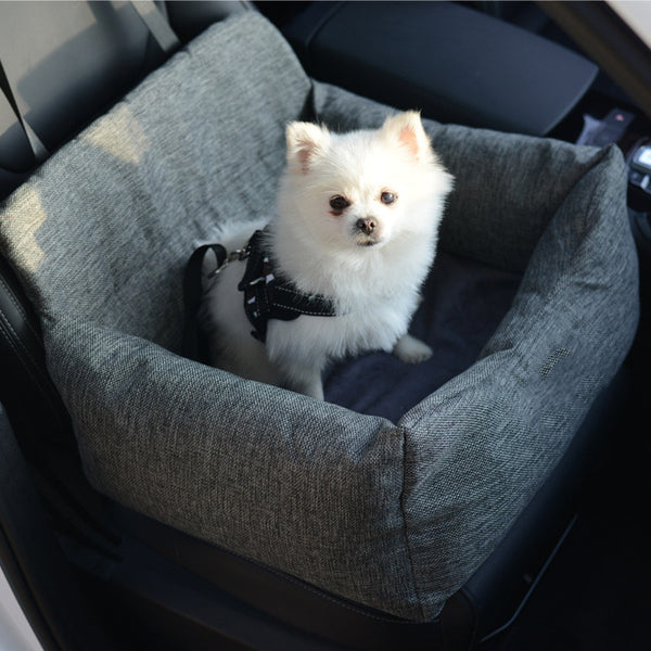 Nido de seguridad para coche para mascotas, extraíble, para viajes de perros