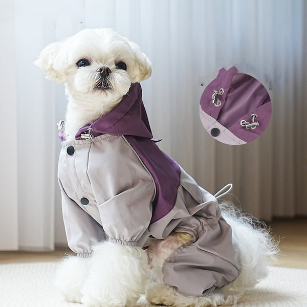 Imperméable pour animaux de compagnie Vêtements pour chiens de petite et moyenne taille