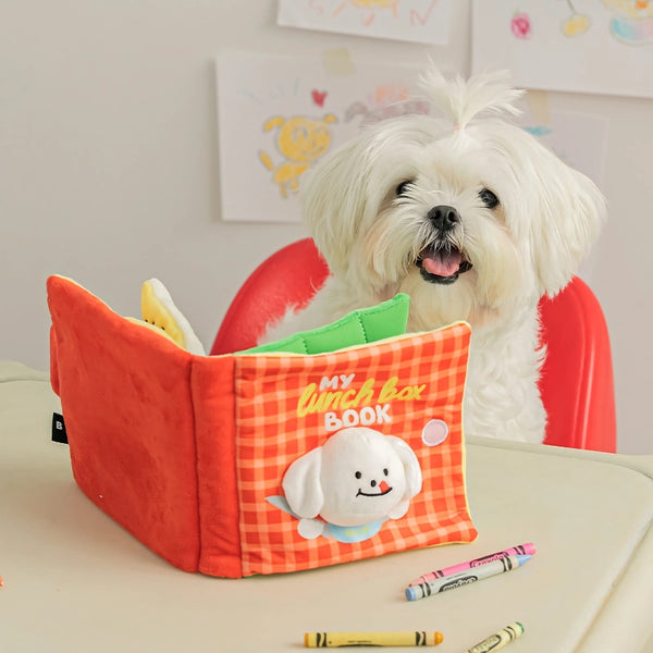 Livre interactif de jouets pour dresser les chiens à couiner et à renifler