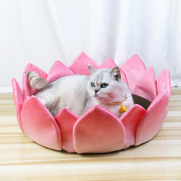 Pet Cool Nest Lotus Shape Round