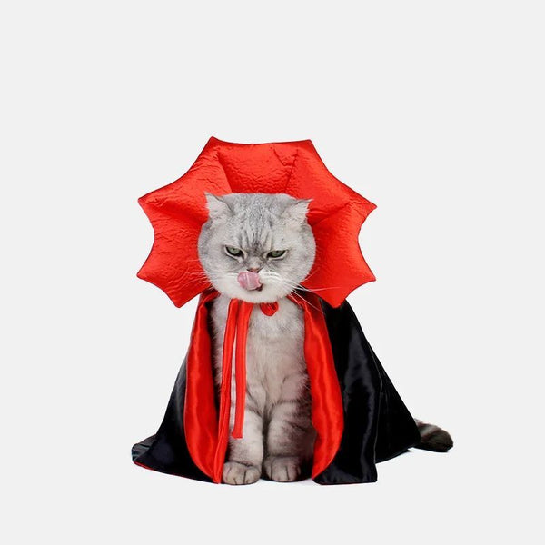 Costumes mignons d'Halloween pour animaux de compagnie, cape de vampire Cosplay pour petit chien, chat, chaton, chiot, robe Kawaii, vêtements pour animaux de compagnie, accessoires pour chats, cadeau