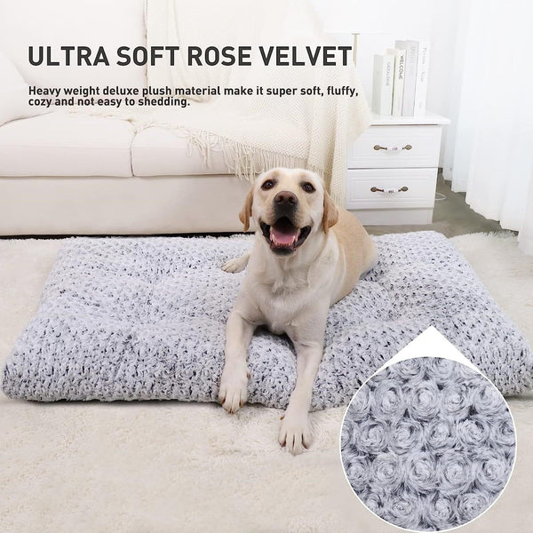 Embossed Velvet Dog Mat Bite-resistant Scratch Pet Mattress Four Seasons Universal Anti-slip Soft