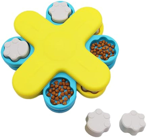 Jouets de puzzle de nourriture pour chiens Jouets de puzzle interactifs pour chiens Distributeur de nourriture pour chiens Twister, jouets d'enrichissement pour chiens pour l'entraînement du QI Puzzle pour chien à alimentation plus lente et réglable