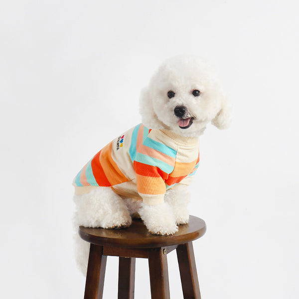 Fashion Colorful Striped Dog Clothes