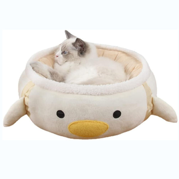 Nid pour chat en forme de poussin et de dinosaure, lit pour chat, hamac pour chat, canapé-lit mignon et confortable pour chat, peut être suspendu, peut être placé à plat, lit pour animaux de compagnie adapté aux petits chats et chiens