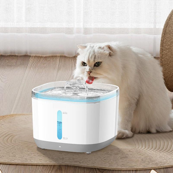 Fuente de agua automática inalámbrica para mascotas con sensor inteligente