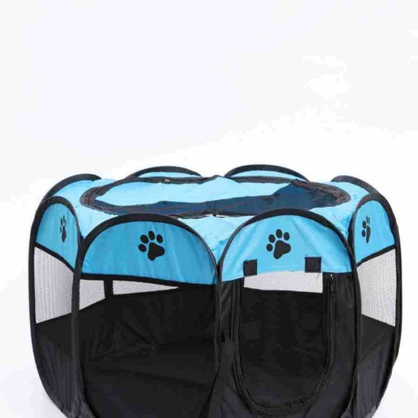 Octagonal Cage Fence Pet Cloth Tent Easy Storage Cat Nest