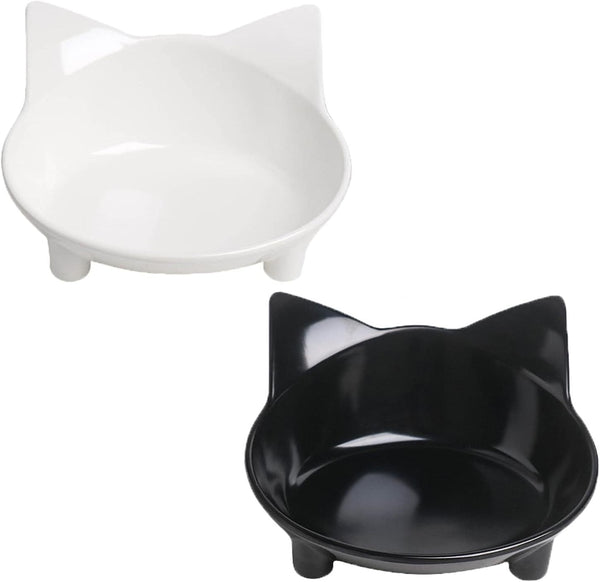 Cat Bowls Non Slip Cat Food Bowls Pet Bowl Shallow Cat Water Bowl To Stress Relief Of Whisker Fatigue Dog Bowl Cat Feeding Wide Bowls For Puppy Cats Small Animals