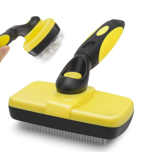 Brosse autonettoyante pour animaux de compagnie