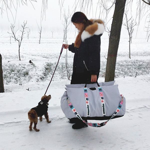 Asiento para mascotas extraíble y lavable con control central del vehículo