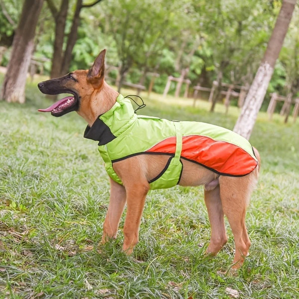 Abrigo de carrera ajustable para perros Ropa impermeable para mascotas al aire libre