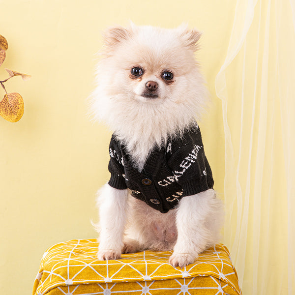 Cardigan Dog Sweater Autumn Winter Thick Clothes