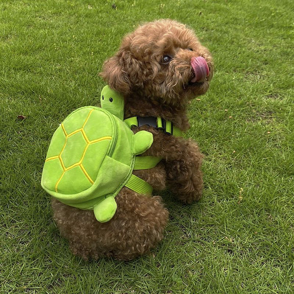 Mochila para mascotas de gran capacidad, transpirable y portátil, con dibujos animados para aperitivos