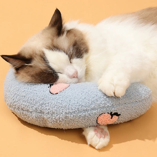 Coussin tendance en forme de U pour chats et petits chiens