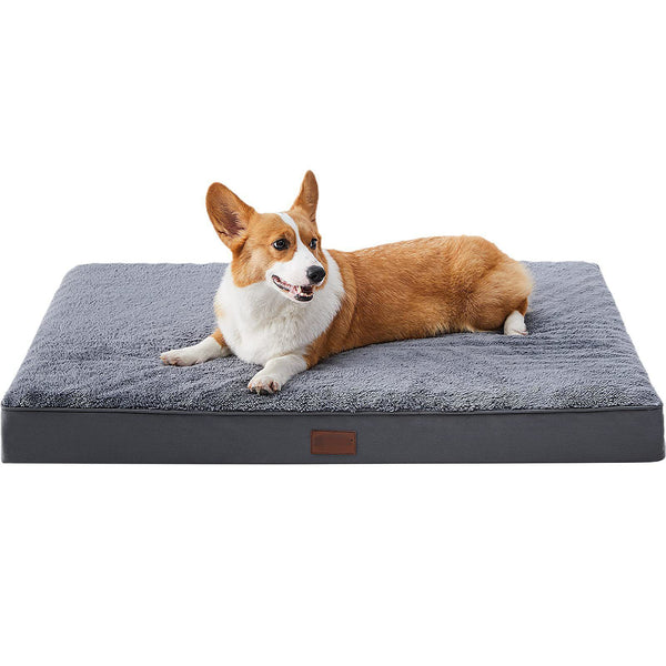 Tapis pour animaux de compagnie confortable en velours de coton amovible et lavable antidérapant