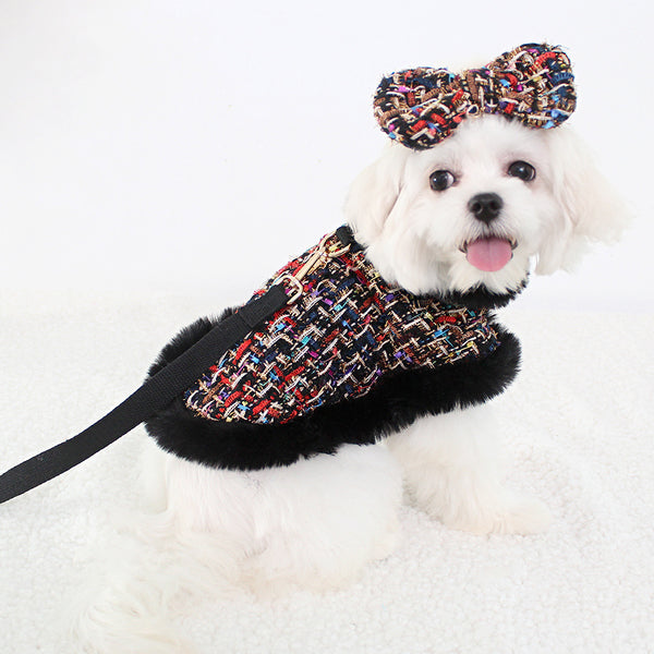 Dog Classic Style Cloak Pet Chest Strap Hand Holding Rope