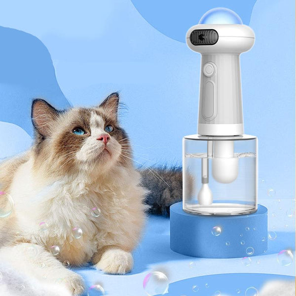 Dispensador automático de baño espumoso para mascotas