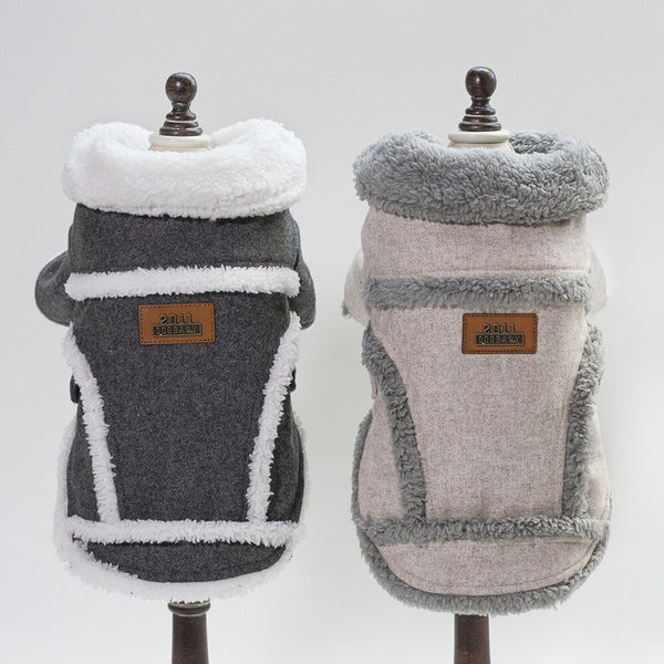 Vêtements pour chiens Veste d'hiver pour chien bouledogue français Manteau épais et chaud pour chien