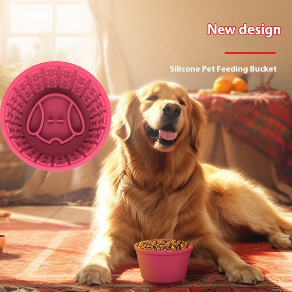 Soft And Durable Silicone Dog Food Bowl Multi-purpose Design