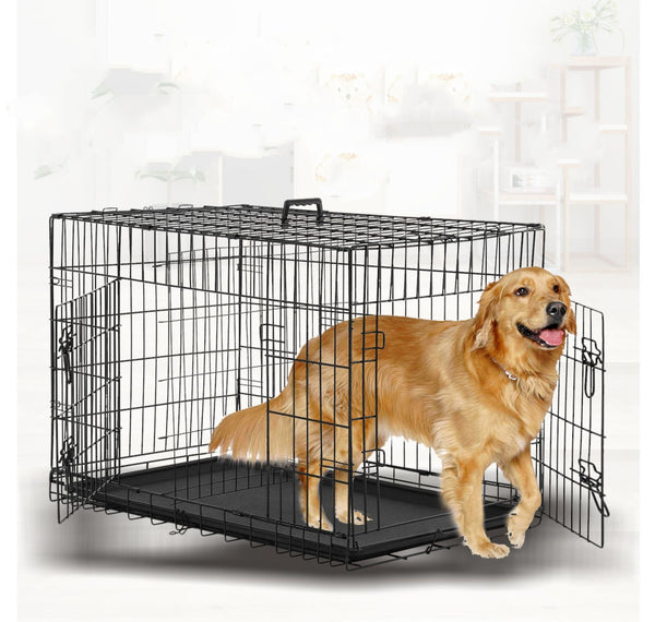 Cage pliable pour chat labrador en fil de fer pour grande cage pour animaux de compagnie