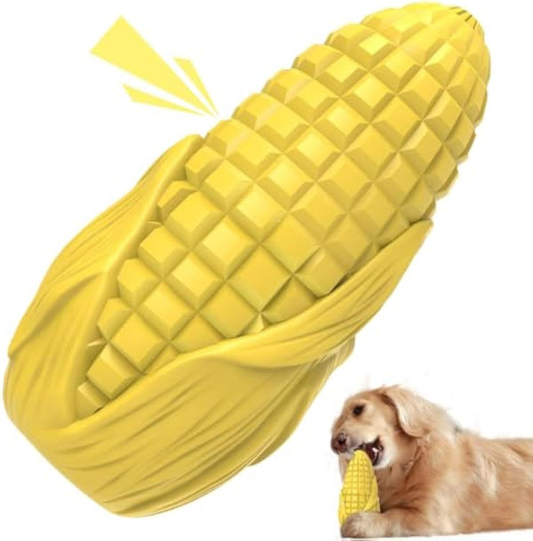 Dog Chew Toys For Aggressive Chewers Idestructible Tough Durable Squeaky Interactive Dog Toys Durable Dog Teeth Cleaning Toy For Medium Large Breeds Corn Stick Toy