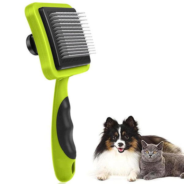 Brosse autonettoyante pour chiens et chats