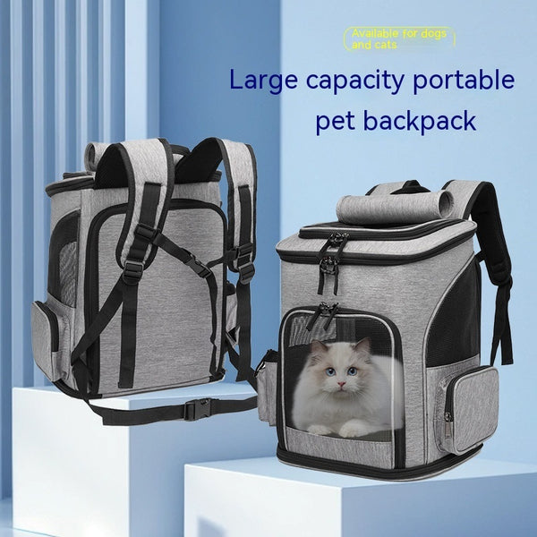 Bolsa extensible para mascotas, bolsa para perros de gran capacidad, mochila portátil para gatos, bolsa plegable para gatos