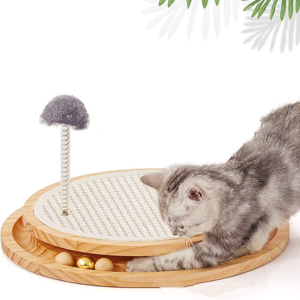 Cat Scratching Pad Toy Turntable Two-in-one Intelligence