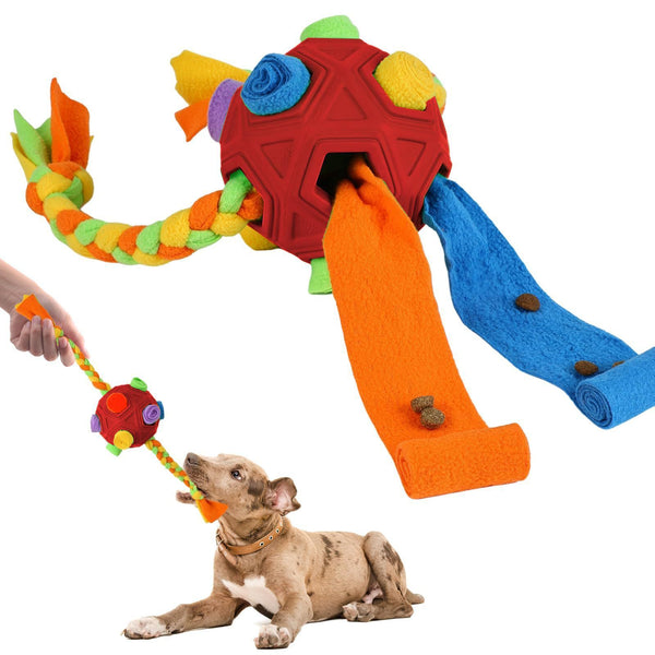 Balle à renifler pour animaux de compagnie Puzzle pour chien Entraînement QI Résistant aux morsures Fournitures pour animaux de compagnie