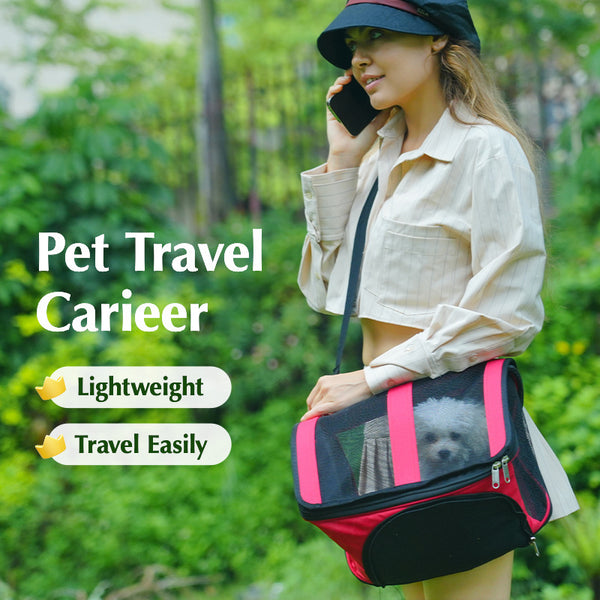 Nueva bolsa portátil para mascotas, bolsa para gatos, bolsa para perros, bolsa portátil para mascotas, venta caliente transfronteriza, bolsa para gatos con banda exterior plegable con base