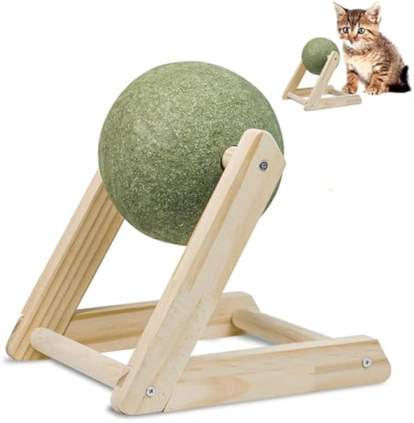 Boules d'herbe à chat Jouets d'herbe à chat pour chats Herbe à chat pour chats Jouets d'herbe à chat sains et sûrs Boule d'herbe à chat géante avec support Jouets pour chats d'intérieur