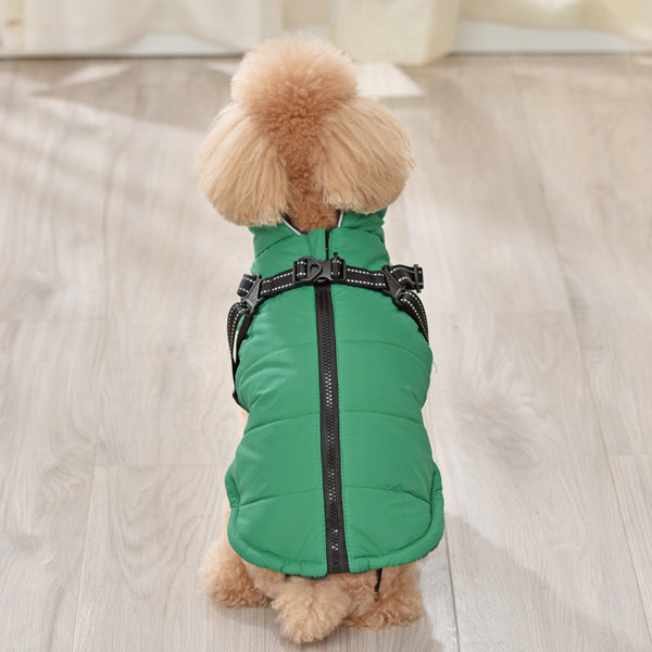 Dog Clothes Vest Cotton Coat Warm And Reflective