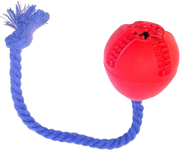 Jouets interactifs pour chiens, cage de dressage pour chiots, distributeur de puzzle avec corde, réduit le stress et l'anxiété, distributeur de nourriture pour chien, jouets durables pour chiens pour mâcheurs agressifs