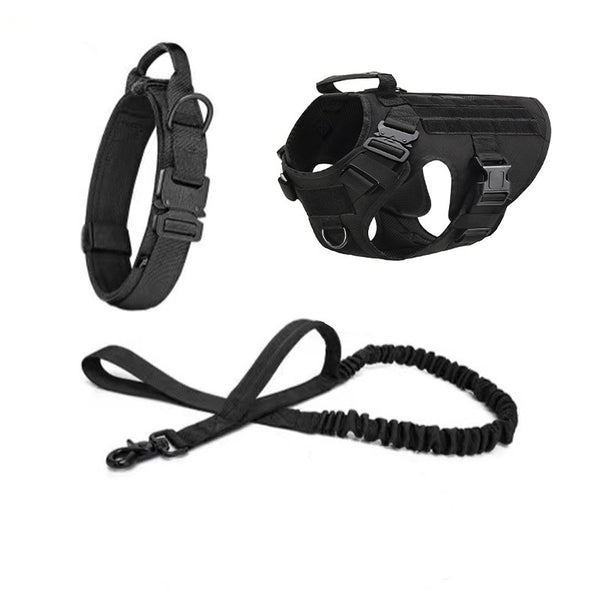 Ensemble de trois pièces de collier et de corde pour chien de compagnie Outdoor Tactics